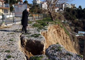Antalya Falezler Gk Tehlikesi ile Kar Karya