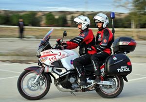 Hastalara Motosikletle Acil Servis