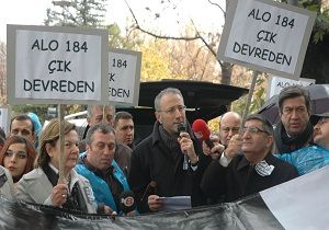 Salk alanlarndan ALO 184 Protestosu