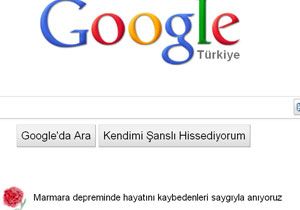 Google dan Marmara Depremi in Anlaml Mesaj
