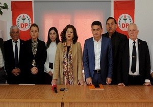 DP Genel Sekreteri Özcafer ile UBP Genel Sektereri Oğuz Bir Araya Geldi