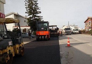 Girne Belediyesi Asfalt Çalışmalarını Ara Vermeden Sürdürüyor