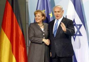 srail Babakan Netenyahu,Merkel le Grt