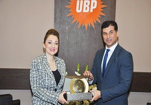 UBP Genel Bakan zgrgn, Sanayici  Kadnlar ve  Adamlar Konfederasyonu Heyetini Kabul Etti