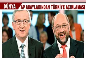 Juncker ve Schulz Trkiye nin AB yeliine Kar