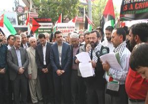 srail in Gazze Saldrs Antalya da Protesto Edildi