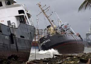 Panama da Frtna: Gemiler Karaya Vurdu