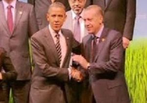 Obama ve Erdoan dan samimi poz
