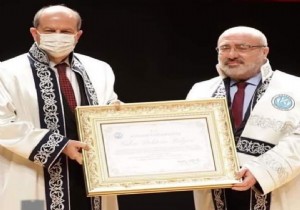 KKTC Cumhurbaşkanı Tatar'a Kayseri Üniversitesinden Fahri Doktora