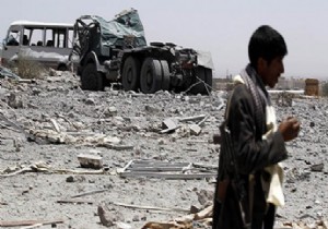 Yemen de Husilere Ait Askeri Noktalar Vuruldu