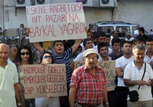 Antalyada Deniz Baykal Protestosu