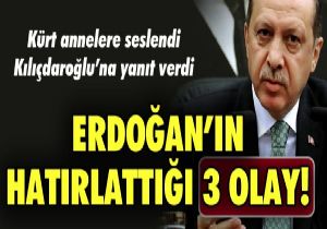 Erdoan  Terrle mcadele siyasetle mzakere ederiz 