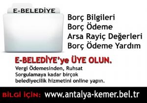 Kemer Belediyesinde e-belediye Hizmete Girdi