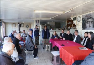 KKTC de CTP Genel Başkanı Tufan Erhürman dan STK lara Deprem Ziyareti