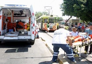 Tramvay Yolunda Kaza: 1Yaral