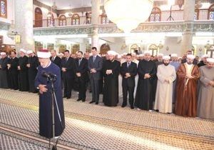 Suriye Lideri,Bayram Namazn Hafz Esed Camisi nde Kld