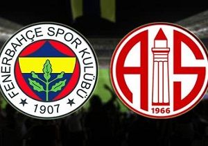 Antalyaspor Fenerin Tlsmn Yine Bozdu