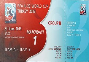FIFA U20 Dnya Kupas Biletleri Sata kt