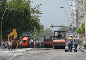 Gllk Caddesi Asfalt Yenileniyor