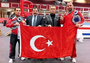 Kick Boks Trk Milli Takmnda iftte Mutluluk