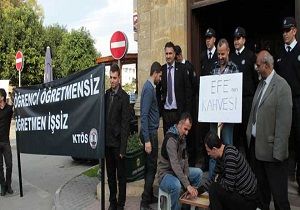 Atanmay Bekleyen retmenlerden Protesto