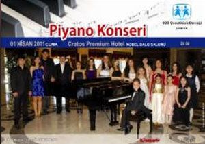  SOS ocuk Ky Yararna Piyano Konseri