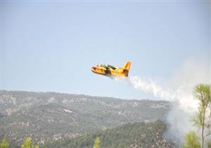 Alanya da 80 Hektarlk Kzlam Orman Yangnda Zarar Grd