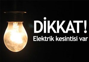 skele Blgesinde Elektrik Kesintisi