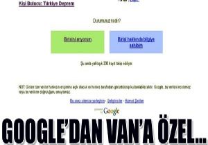 Google dan depreme zel  kii bulucu 