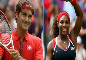 Federer ve Serena galibiyetle balad