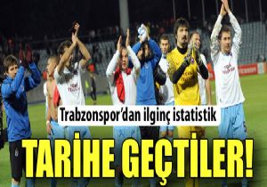 Trabzonspor tuhaf bir biimde tarihe geti!