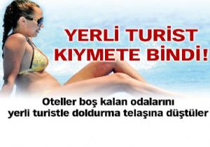 Yerli turist kymete bindi!